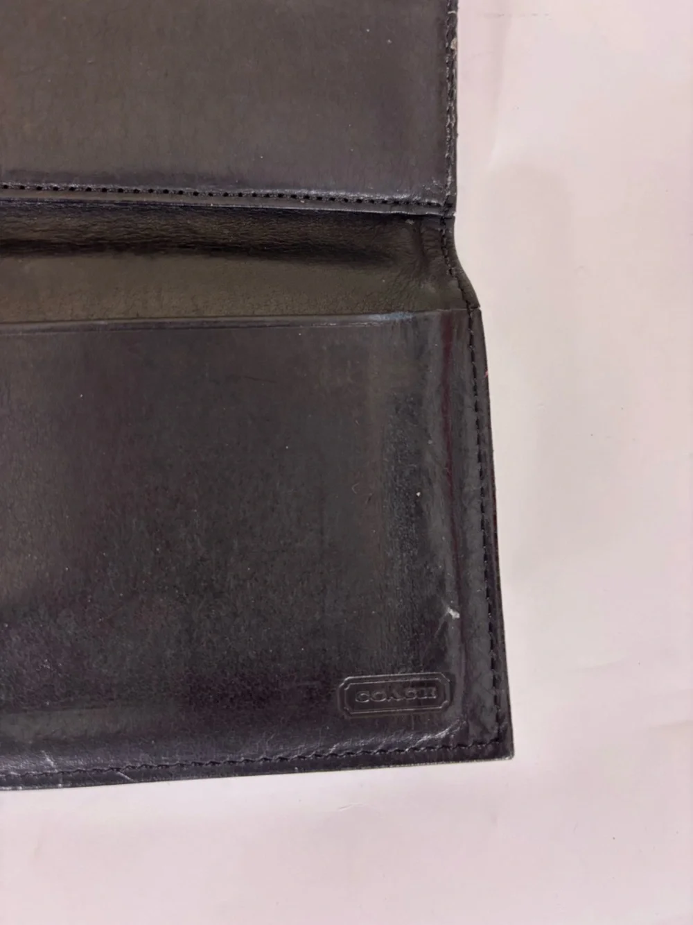 Coach Black Leather Clutch‎ Wallet